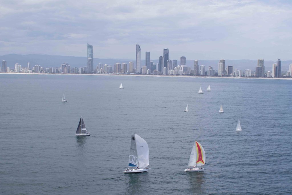 A view from above, the fourth and final day in the 2017 Bartercard Sail Paradise Regatta