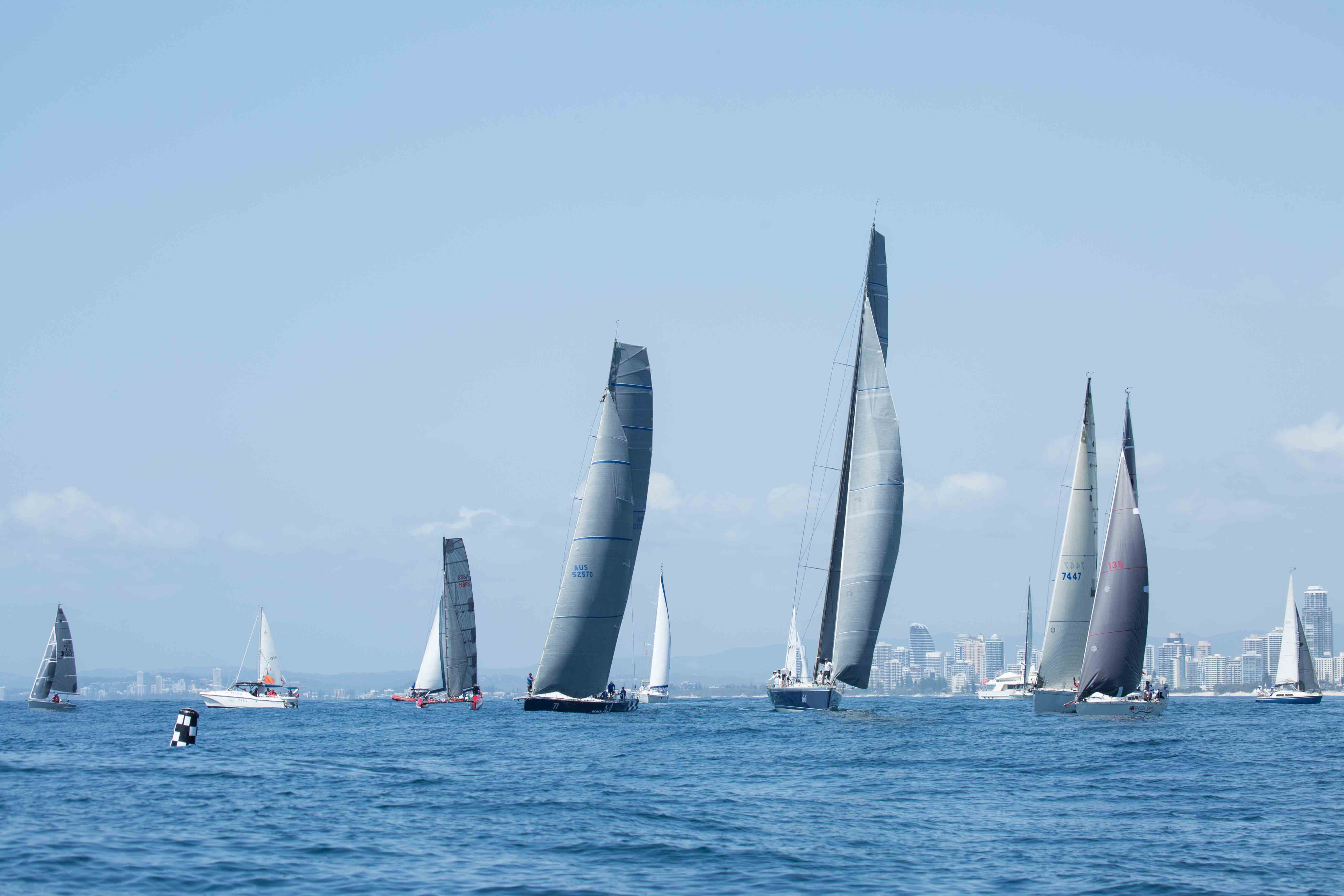 IRC Fleet on the final day at XXXX Sail Paradise 2015