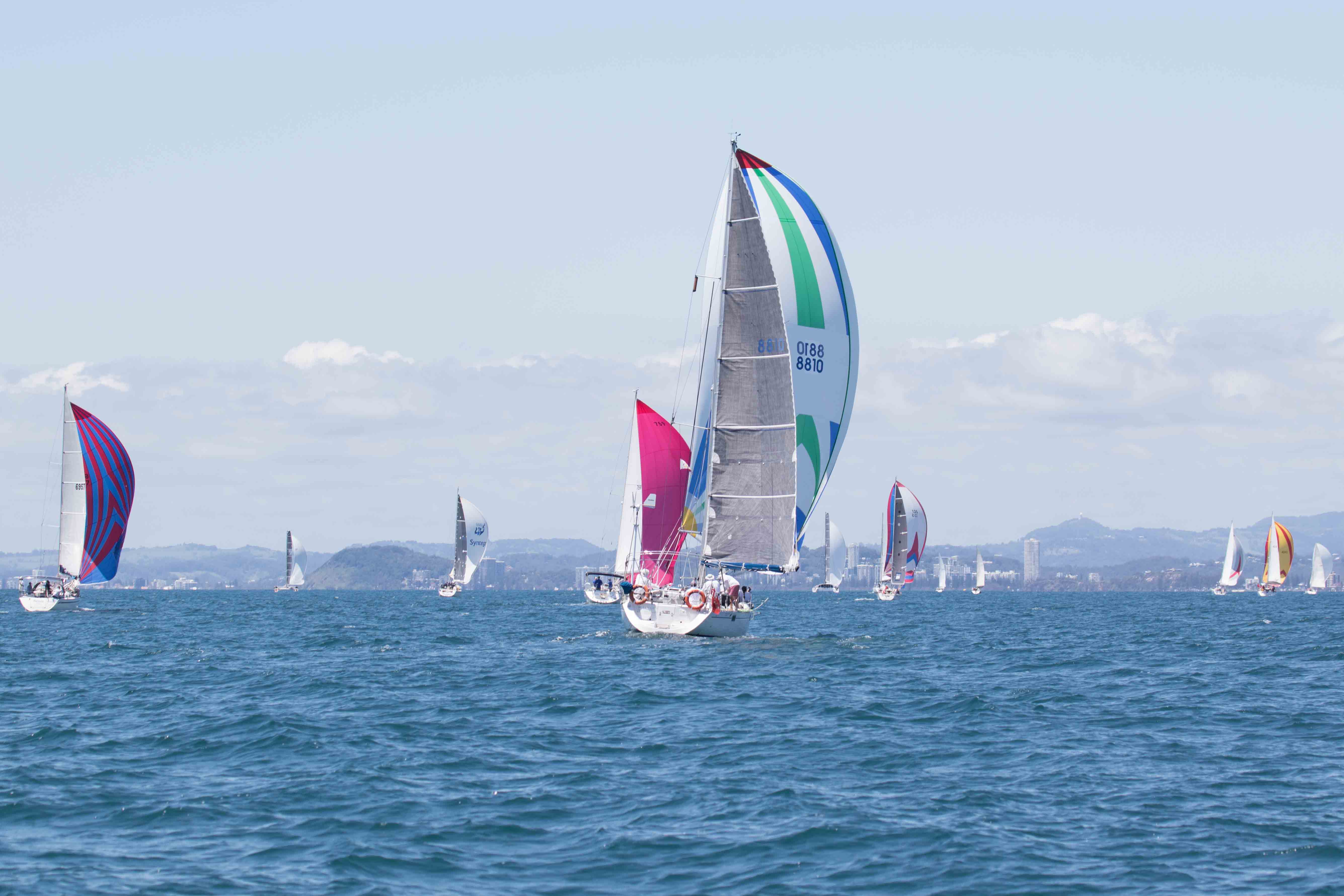 2016 Bartercard Sail Paradise fleet, sailing on the beautiful waters of the Gold Coast