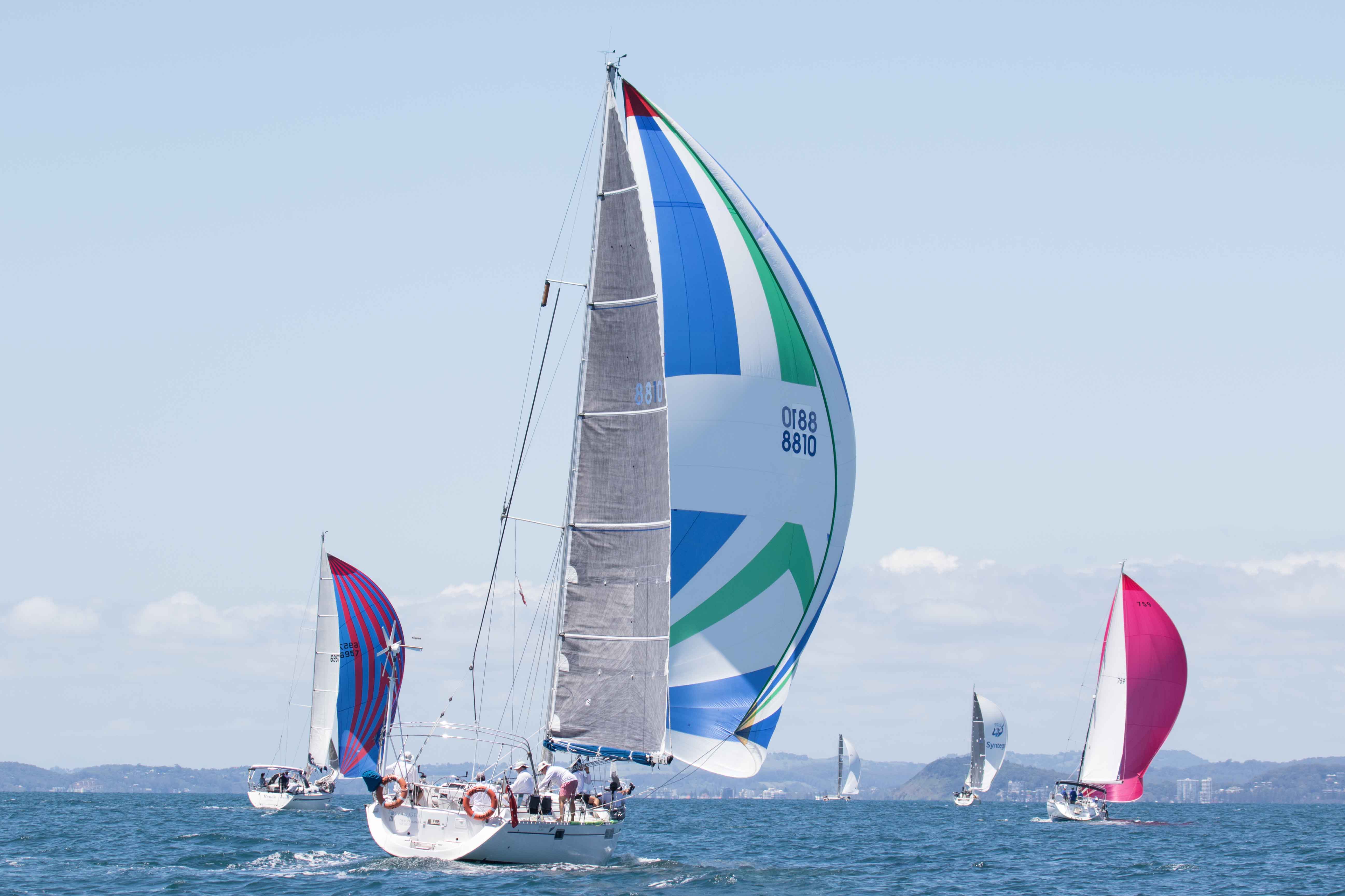 David Hows OCEAN GEM sailing in the 2016 Bartercard Sail Paradise Regatta
