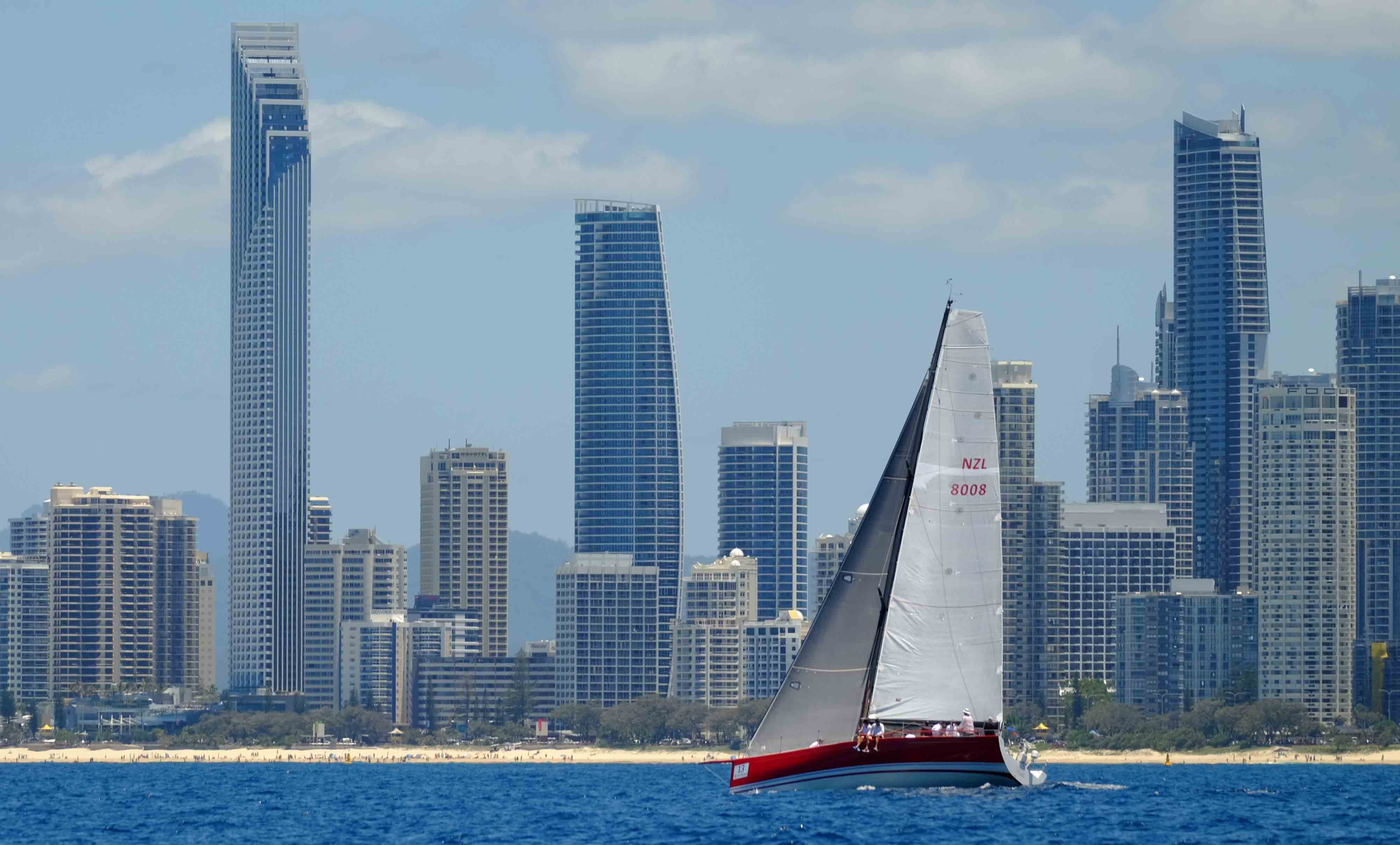 New Zealand entrant Rikki competing at the 2018 Bartercard Sail Paradise